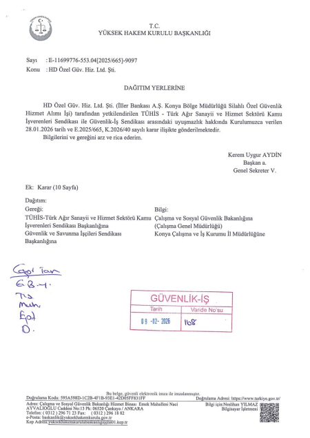 İller Bankası A.Ş. Konya Bölge Müdürlüğü Toplu İş Sözleşmesi İmzalandı