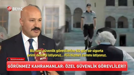 Genel Başkanımız Ömer ÇAĞIRICI, 26-30 Haziran Özel Güvenlik Haftasında Yaptığı Açıklamalar BEYAZ TV'de yer aldı..