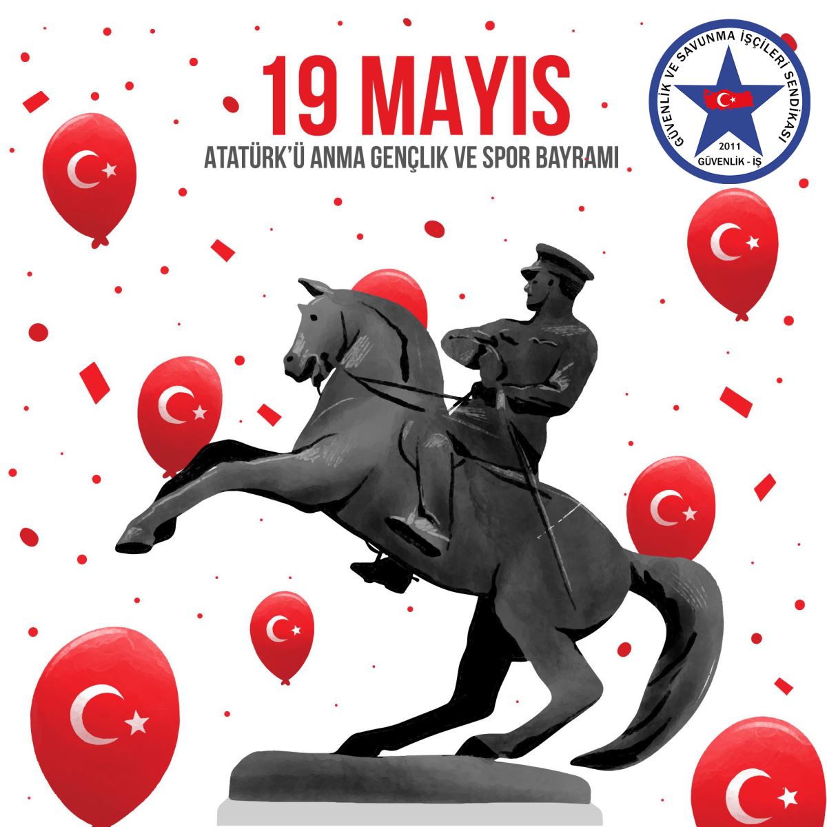 19 MAYIS ATATÜRK'Ü ANMA, GENÇLİK VE SPOR BAYRAMI KUTLU OLSUN