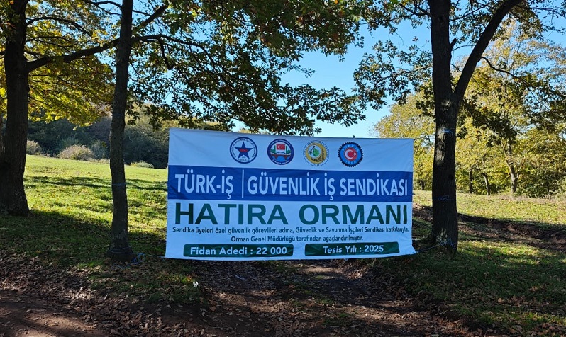 ''TÜRK-İŞ Güvenlik-İş Sendikası Hatıra Ormanı” Oluşturuldu