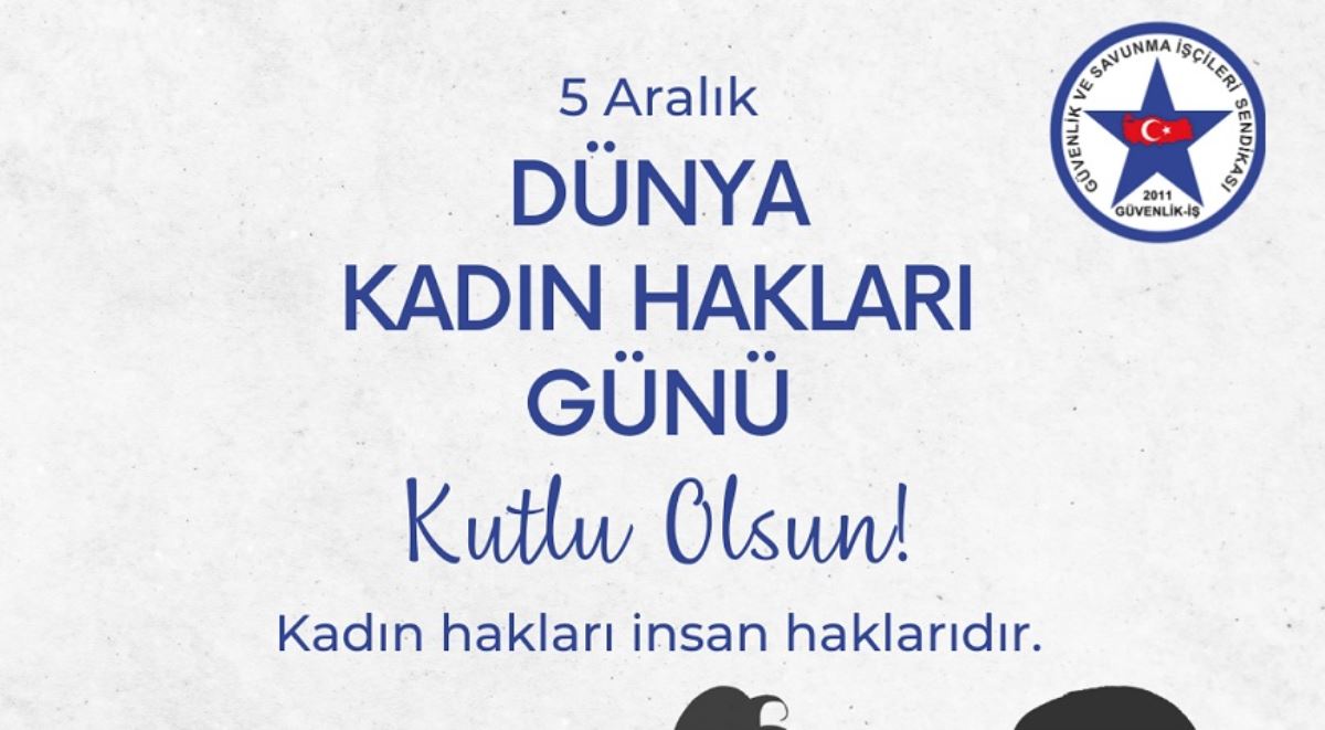 5 ARALIK DÜNYA KADIN HAKLARI GÜNÜ KUTLU OLSUN