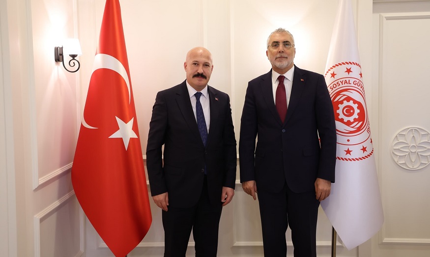 Genel Başkanımız Ömer Çağırıcı’dan Çalışma ve Sosyal Güvenlik Bakanı Vedat Işıkhan’a Ziyaret